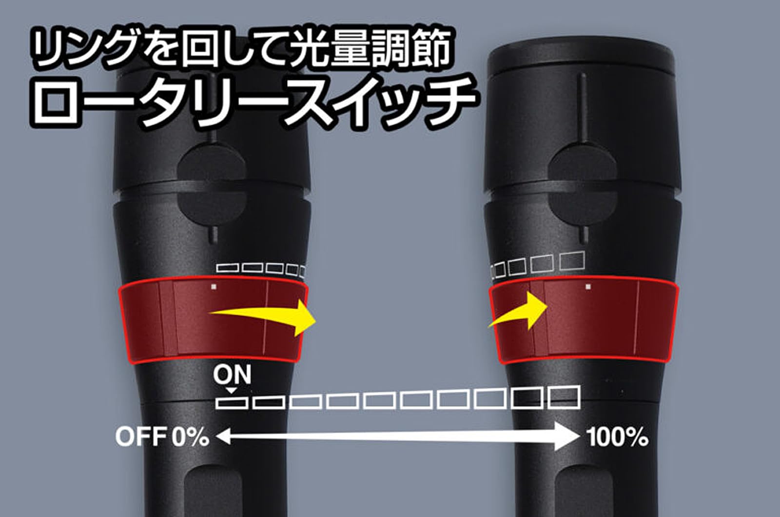 Amazon | GENTOS(ジェントス) LED 懐中電灯 USB充電式 【明るさ1250